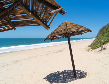 Indian Ocean Beach in Mozambique Africaの写真素材