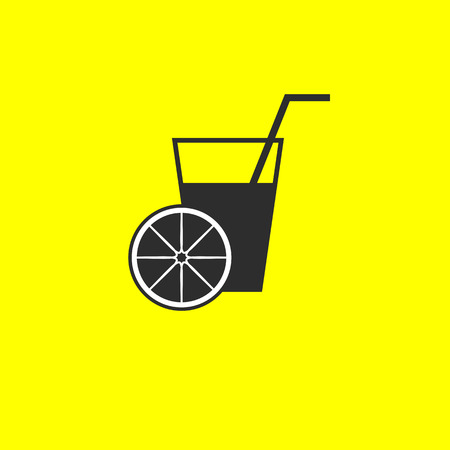 Orange juice iconのイラスト素材