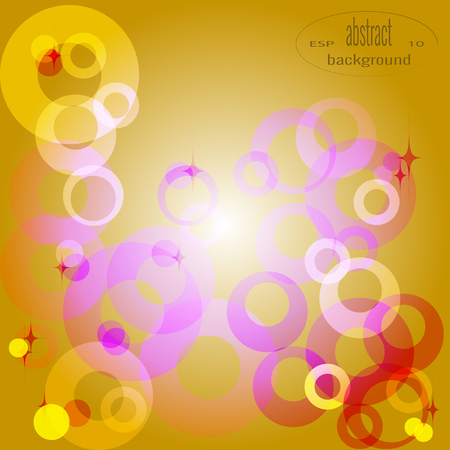 3d abstract composition of circles of rings in bright colors. Vector illustration for internet design, posters, invitations, advertisements.のイラスト素材