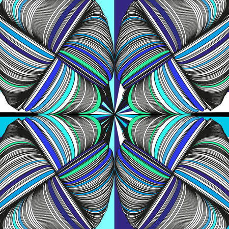 Abstract pattern with the ornament of threads and knots.のイラスト素材