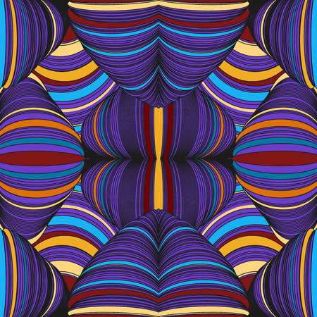 Abstract pattern with the ornament of threads and knots.のイラスト素材