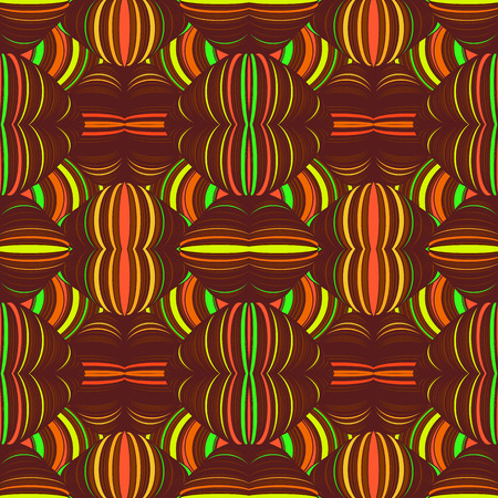 Abstract pattern with the ornament of threads and knots.のイラスト素材