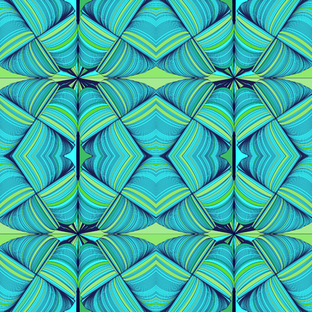 Abstract pattern with the ornament of threads and knots.のイラスト素材