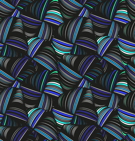 Abstract pattern with the ornament of threads and knots.のイラスト素材