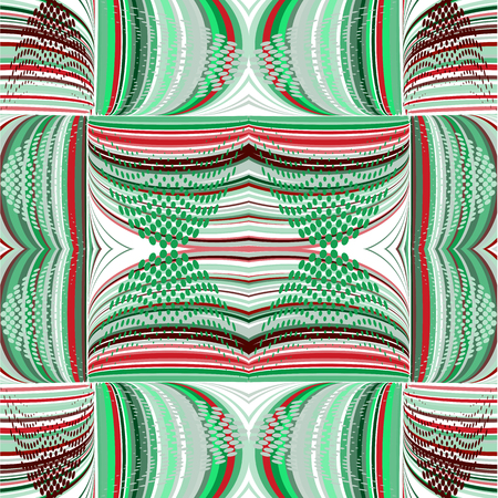 Abstract pattern with the ornament of threads and knots.のイラスト素材