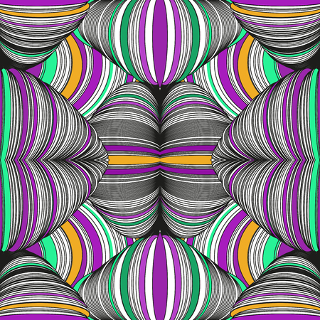 Abstract pattern with the ornament of threads and knots.のイラスト素材