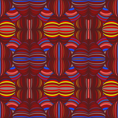 Abstract pattern with the ornament of threads and knots.のイラスト素材