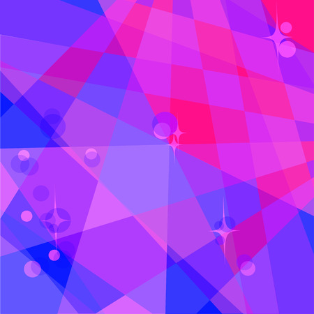 Palette of different futuristic neon color, vaporwave holographic background. Glowing confetti on polygonal backdrop. Ultraviolet background. Vector drawing.のイラスト素材