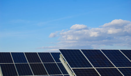 Solar power plants. Solar panels in south of Spain