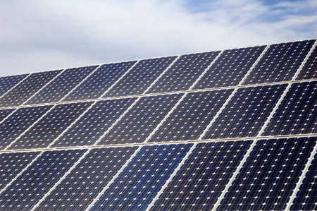 Solar energy: photovoltaic panel detail