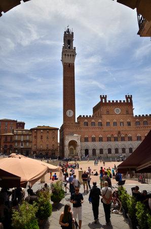 Touristic destination in Tuscany, Sienaのeditorial素材