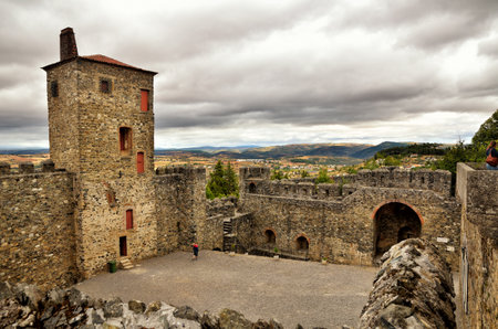 Ancient town of Bragana, north of Portugal.のeditorial素材
