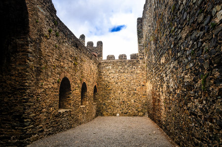 Braganca has a long history and a strategic location near Spain the medieval Cidadela on the hill is an impressive attraction and its ramparts have wonderful views out over the surrounding countrysideのeditorial素材