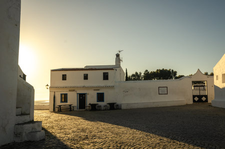 Cacela Velha is a lovely and small coastal town in the southern Portugal, in Algarve region. Located in the Ria Formosa Natural Park well worth a visit for its view over the sea and the sandy banksのeditorial素材