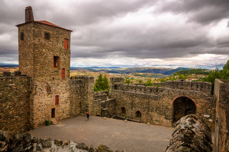 Braganca has a long history and a strategic location near Spain the medieval Cidadela on the hill is an impressive attraction and its ramparts have wonderful views out over the surrounding countrysideのeditorial素材
