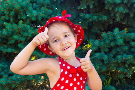 the little girl said okの写真素材