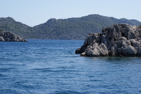 Mediterranean Sea, Turkeyの写真素材