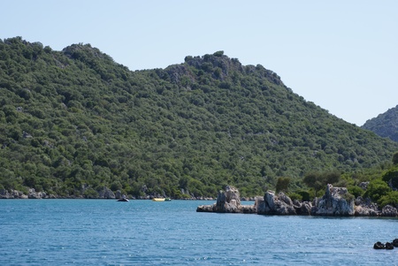 Mediterranean Sea, Turkeyの写真素材