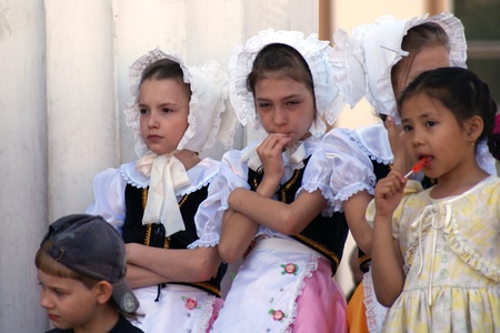 City of Korolev - Russia - June 1, 2011 - Feast of Children's Day in the town squareのeditorial素材