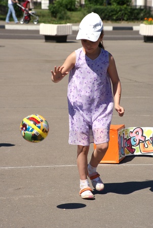 City of Korolev - Russia - June 1, 2011 - Feast of Children's Day in the town squareのeditorial素材