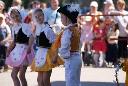 City of Korolev - Russia - June 1, 2011 - Feast of Children's Day in the town squareのeditorial素材