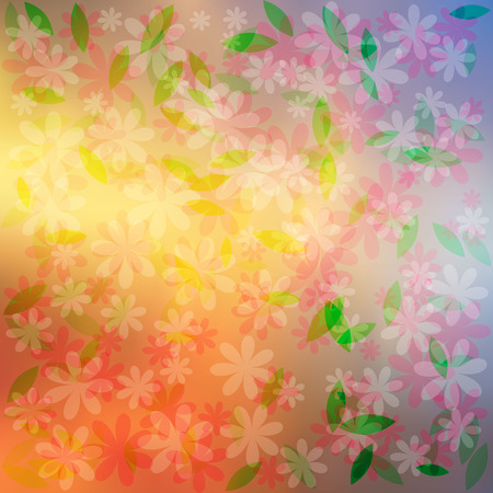 Colorful flowers background.のイラスト素材