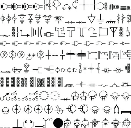 electronics symbolのイラスト素材