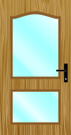 door, classic, glassのイラスト素材