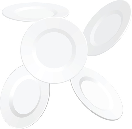 plate ceramicsのイラスト素材