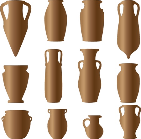 antiquity ceramics terracottaのイラスト素材