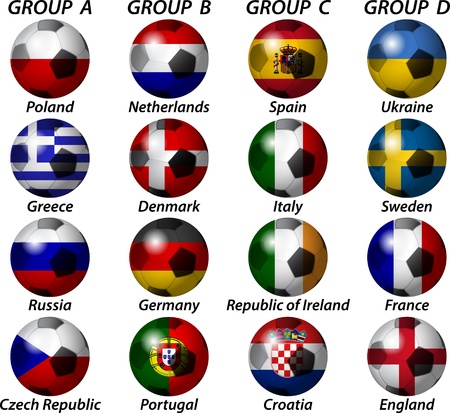 UEFA Euro 2012 Groupのイラスト素材