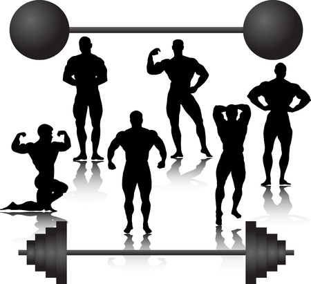 bodybuilderのイラスト素材