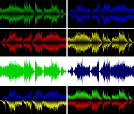 audiowaveのイラスト素材
