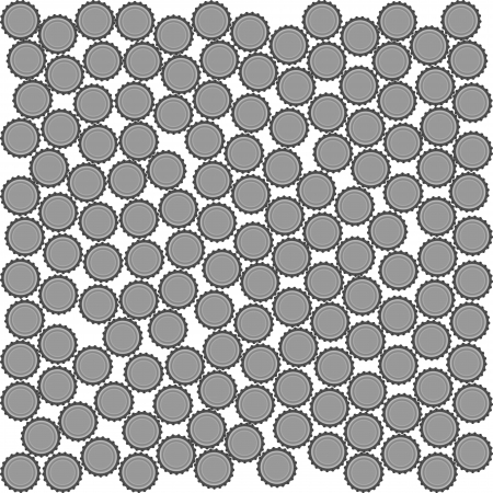 bottle cap behind backgroundのイラスト素材