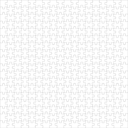 Puzzle whiteのイラスト素材