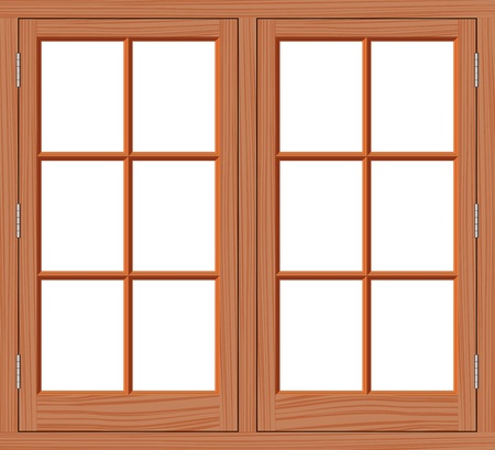 Window woodのイラスト素材