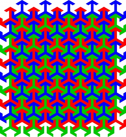 Mosaic with arrowのイラスト素材