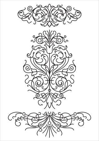 antique ornamentのイラスト素材