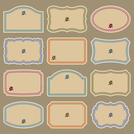 blank labels set  のイラスト素材