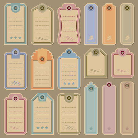 blank tags set のイラスト素材