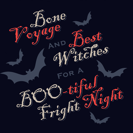 funny Halloween greetings  のイラスト素材
