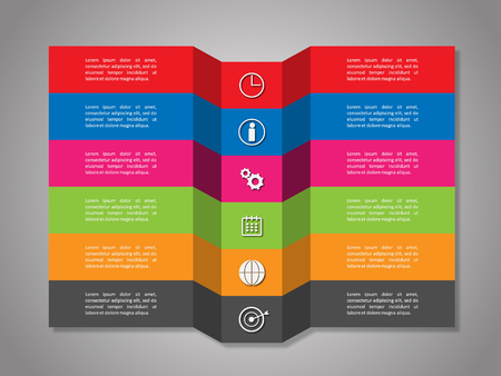 Infographic business template, development, elementsのイラスト素材