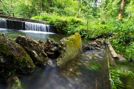 Cascades on a small creekの写真素材