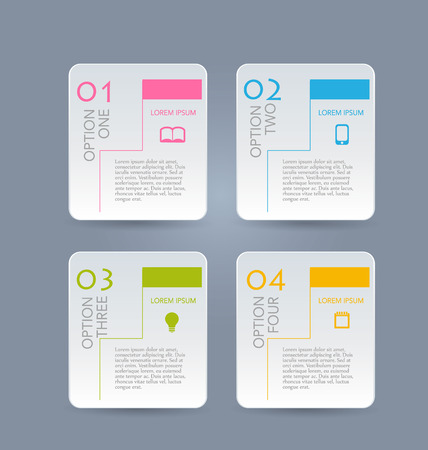 Business infographic template for presentation, education, web design, banner, brochure, flyer. Vector illustration.のイラスト素材