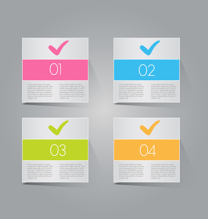 Infographics template for business, education, web design, banners, brochures, flyers. Vector illustration.のイラスト素材