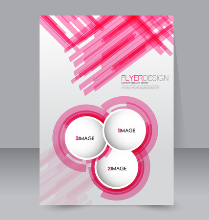 Abstract flyer design background. Brochure template. For magazine cover, business mockup, education, presentation, report. Vector illustration.のイラスト素材