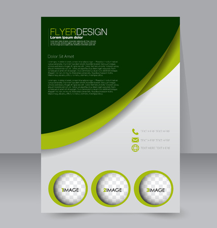 Abstract flyer design background. Brochure template. For magazine cover, business mockup, education, presentation, report. Vector illustration.のイラスト素材