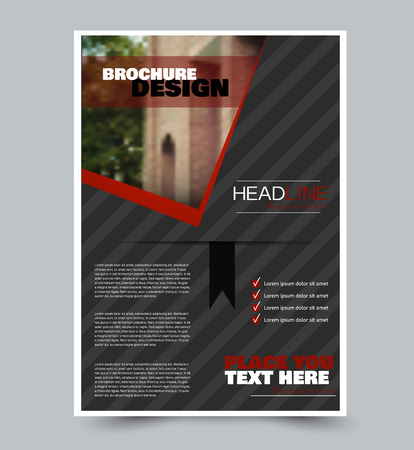 Presentation brochure template.のイラスト素材