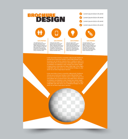 Presentation brochure template.のイラスト素材