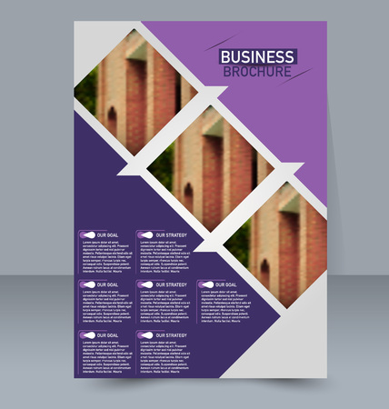 Business presentation brochure template.のイラスト素材